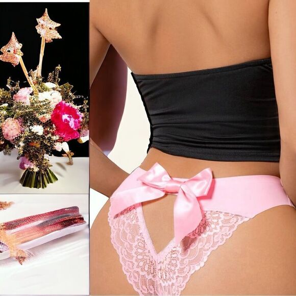 Ultra-Soft l Bow Back Panty l Cotton Candy Pink l Lined l New - Picture 1 of 6